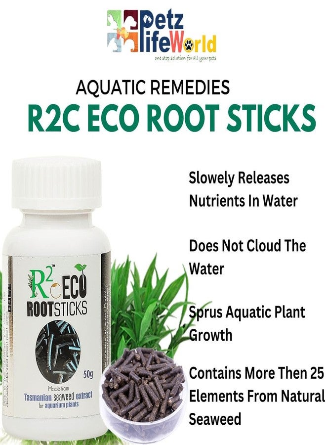 VAYINATO Aquatic Remedies R2O Eco Root Sticks, 50G Tasmanian Seaweed Extract for Aquarium Plants - Image 2